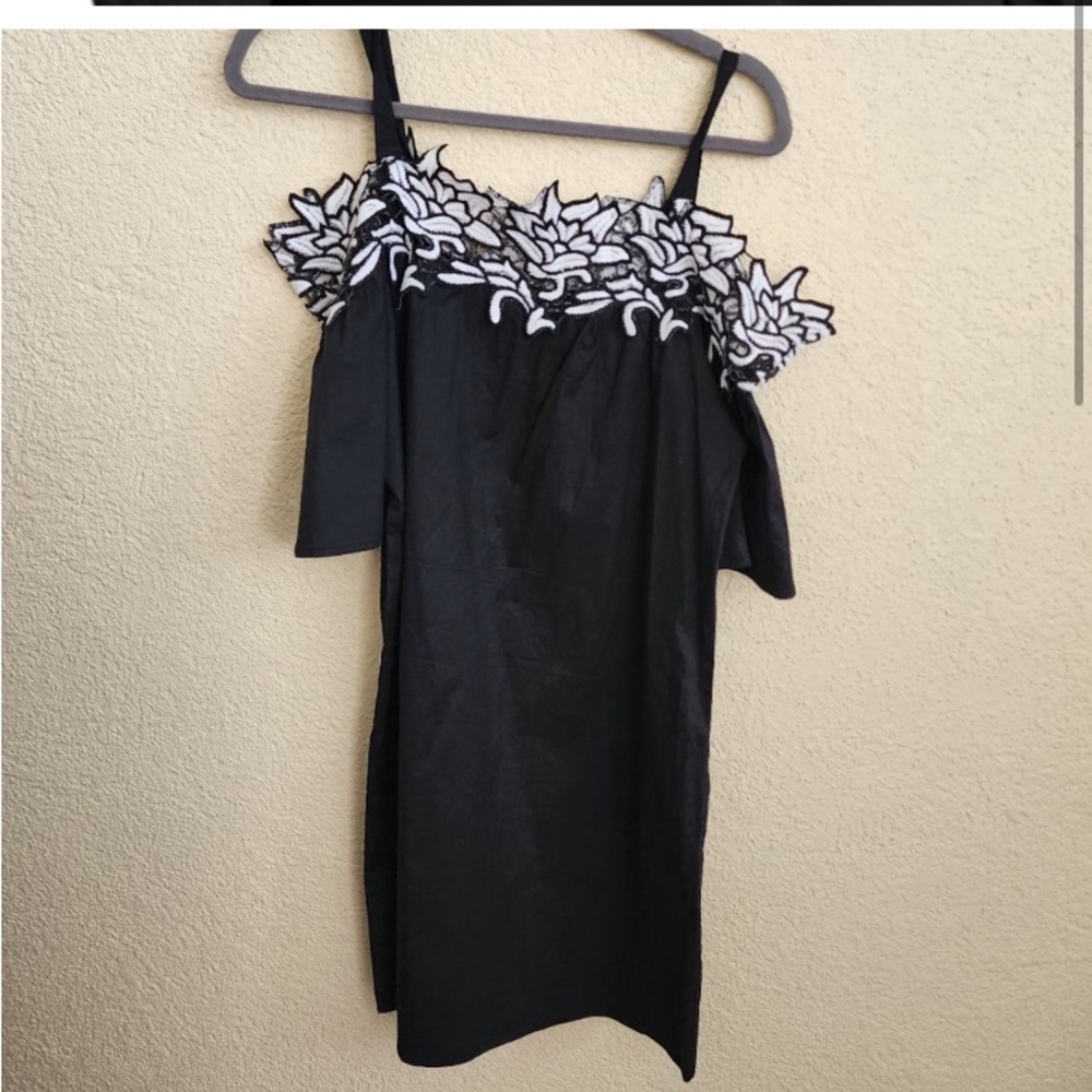 111. Potters Pot dress new blk wht - Picture 2 of 2
